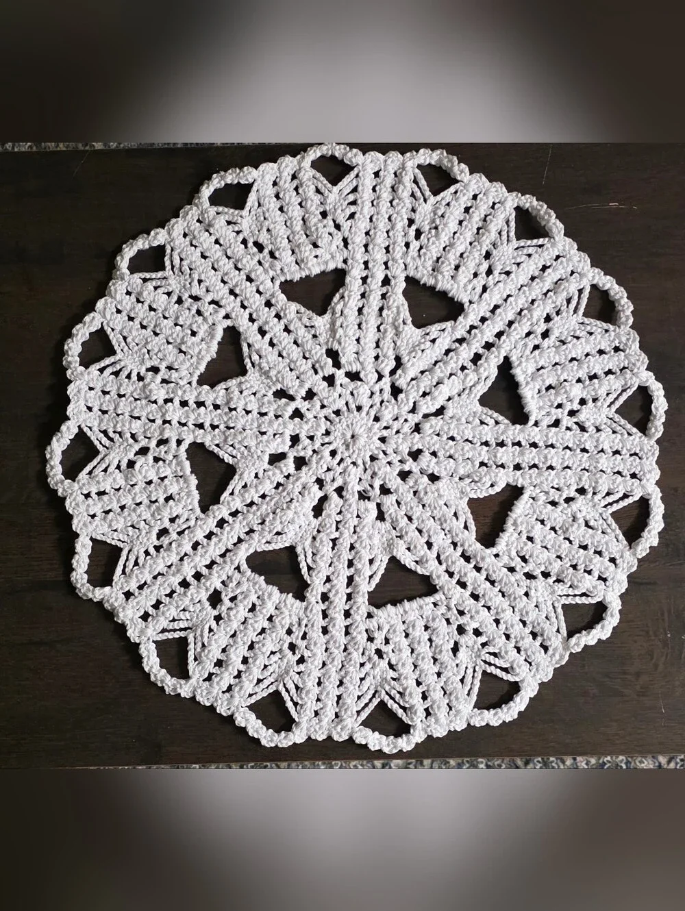 Handmade White Crochet Doily - Home Accents